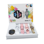 Smartwatch Gift Set με Αναλογικό Ρολόι, 2 Λουράκια και Ασύρματη Φόρτιση Q39 Series 11