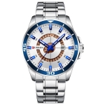 Ανδρικό Αναλογικό Ρολόι 50mm Quartz με Ατσάλινο Μπρασελέ Curren 8359-1