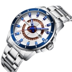 Ανδρικό Αναλογικό Ρολόι 50mm Quartz με Ατσάλινο Μπρασελέ Curren 8359-1 - Image 2