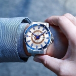 Ανδρικό Αναλογικό Ρολόι 50mm Quartz με Ατσάλινο Μπρασελέ Curren 8359-1 - Image 3
