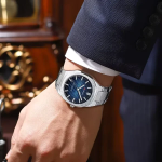 Ανδρικό Αναλογικό Ρολόι Quartz με Ατσάλινο Μπρασελέ Curren 8456-2 - Image 3