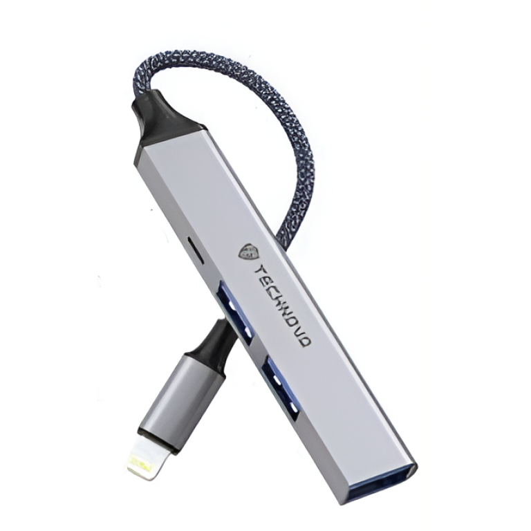 Αντάπτορας Lightning 4 σε 1 με 3 Θύρες USB 3.0 Technovo TN-Z002