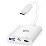 Αντάπτορας USB-C 3 σε 1 με USB, USB-C & AUX 3.5mm Andowl Q-US1