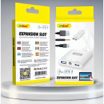 Αντάπτορας USB-C 3 σε 1 με USB, USB-C & AUX 3.5mm Andowl Q-US1