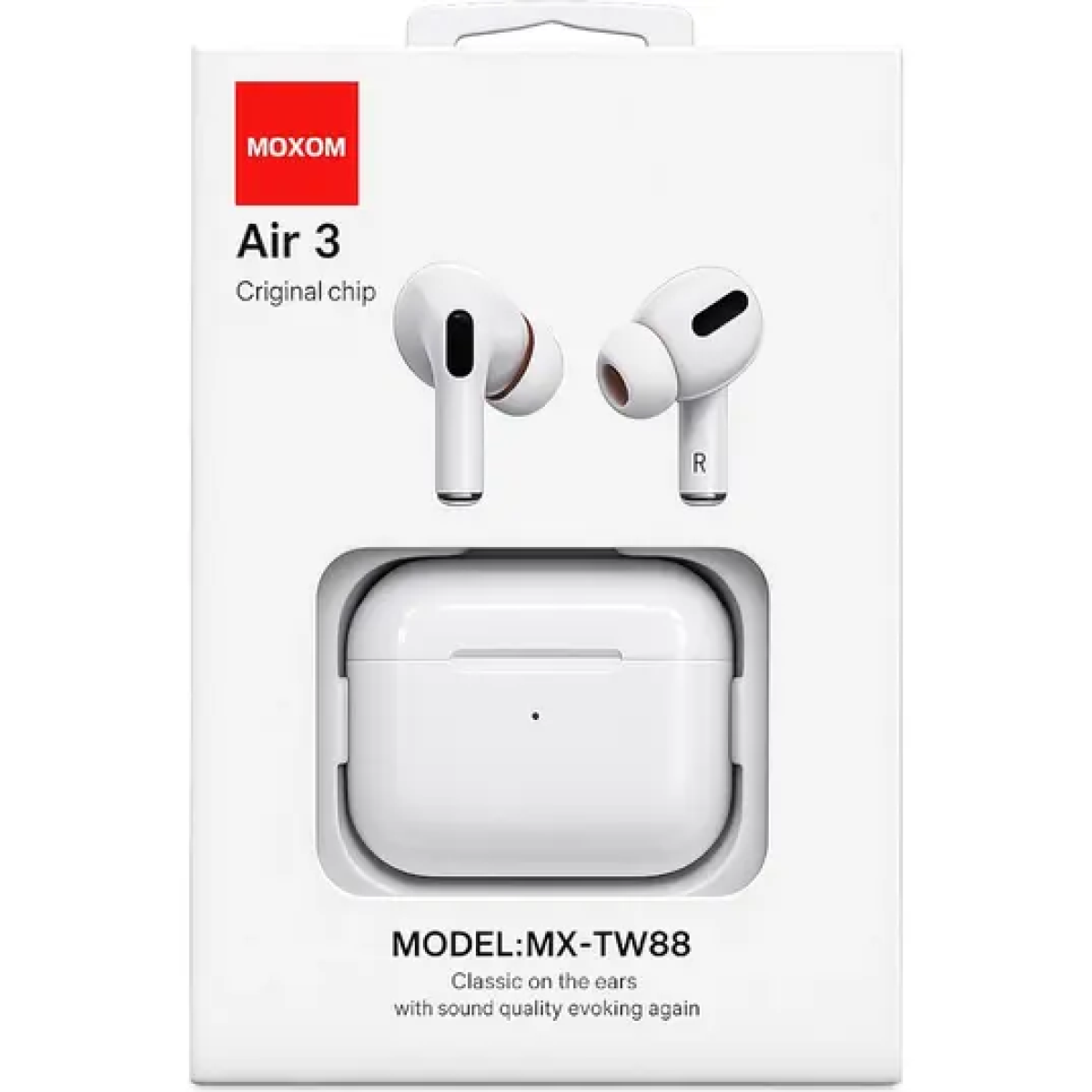 Ασύρματα Ακουστικά Bluetooth 5.3 In-Ear με Θήκη Φόρτισης Moxom MX-TW88 Air3 - Image 2