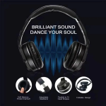 Ασύρματα Ακουστικά Bluetooth Stereo Hi-Fi με Μικρόφωνο & Καλώδιο HZ-BT368 - Image 3