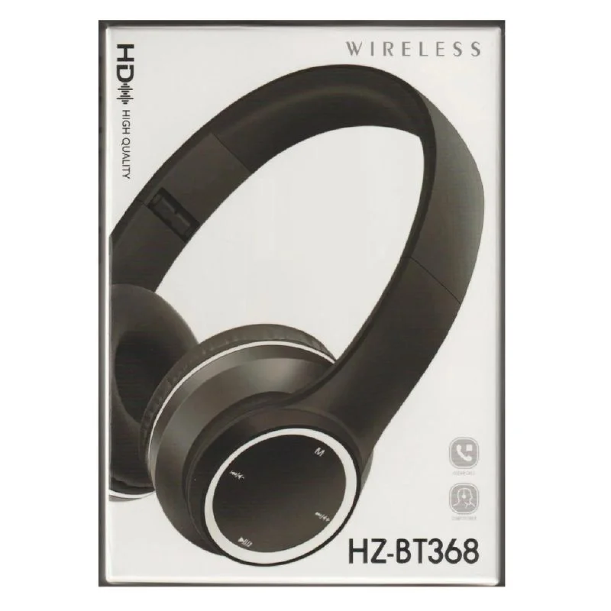Ασύρματα Ακουστικά Bluetooth Stereo Hi-Fi με Μικρόφωνο & Καλώδιο HZ-BT368 - Image 5