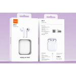 Ασύρματα Ακουστικά Bluetooth TWS 5.3 με Θήκη Φόρτισης Λευκά Moxom MX-TW87 Air 2 - Image 4