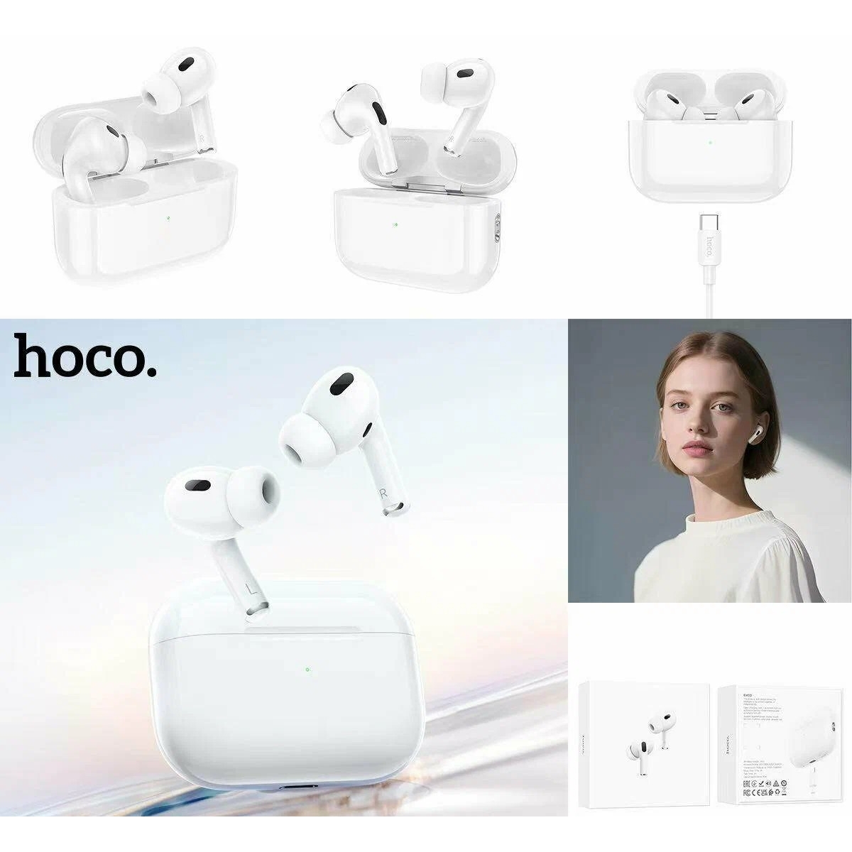 Ασύρματα Ακουστικά Bluetooth TWS In-Ear με Θήκη Φόρτισης Hoco EW93 - Image 2