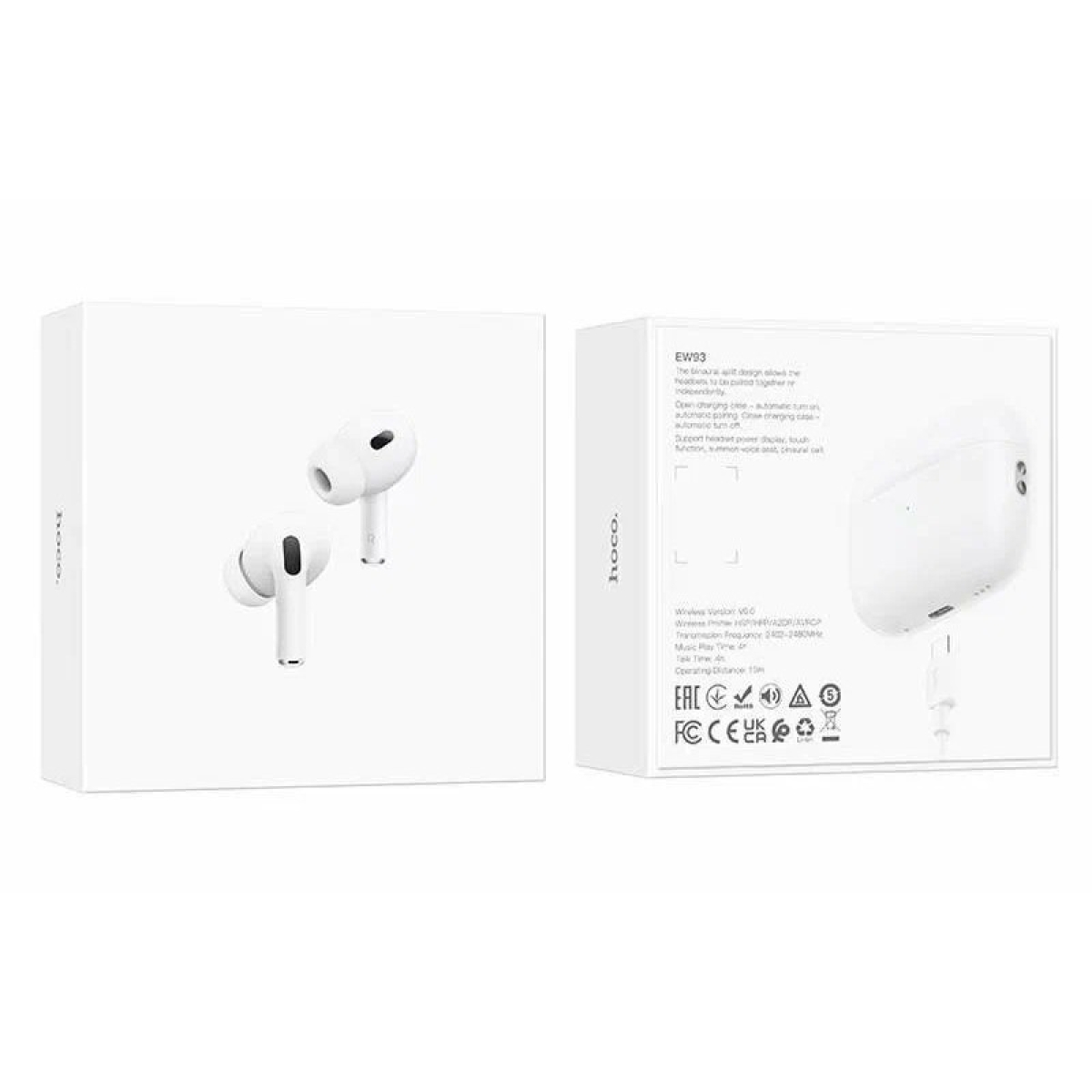 Ασύρματα Ακουστικά Bluetooth TWS In-Ear με Θήκη Φόρτισης Hoco EW93 - Image 4