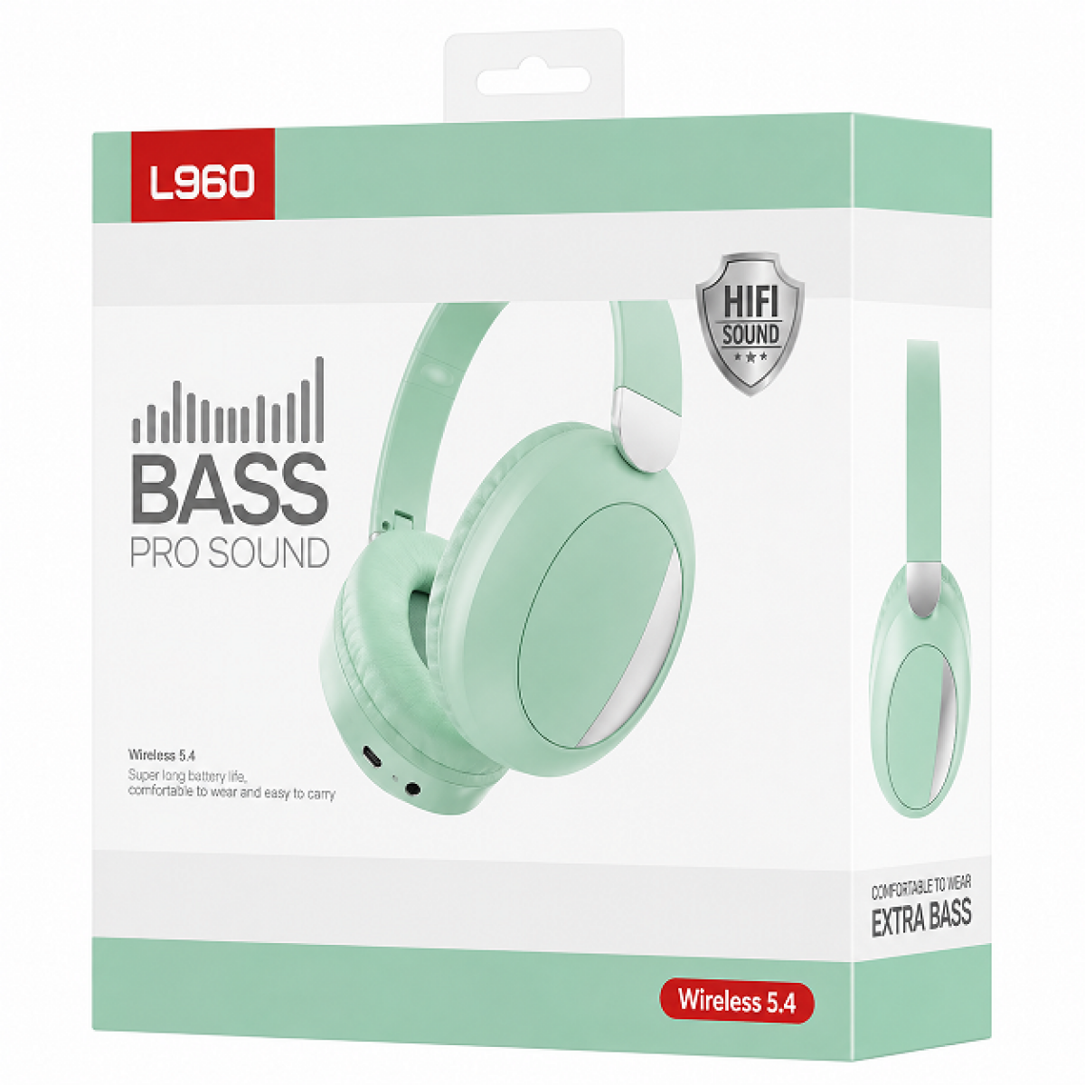 Ασύρματα Bluetooth Over Ear Ακουστικά L960 - Image 2
