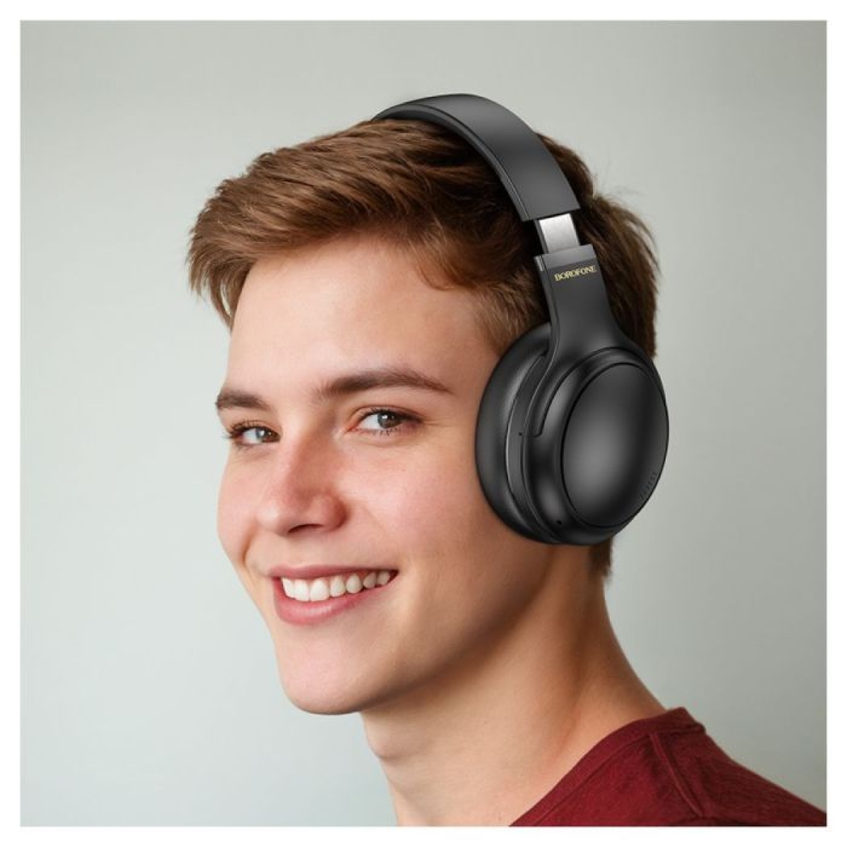 Ασύρματα Over Ear Ακουστικά Bluetooth 5.4 Μαύρα Borofone BO29 Fascinador - Image 5