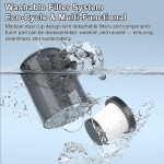 Ασύρματη Σκούπα Stick 4 σε 1 15.000Pa με UV-C και Φίλτρο HEPA KH-288-1 - Image 8