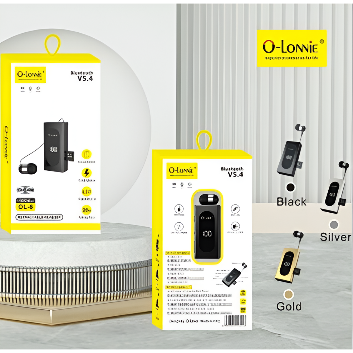 Ασύρματο Ακουστικό Bluetooth 5.3 In-Ear Clip-On με Μικρόφωνο & Multipoint O-Lonnie OL-6 - Image 4