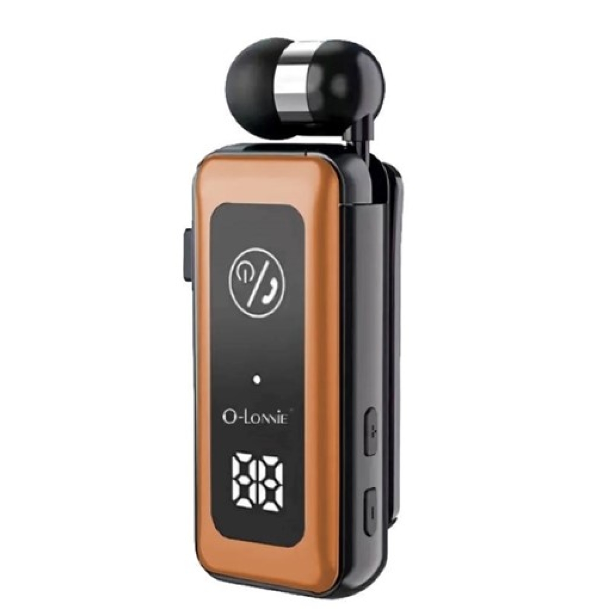 Ασύρματο Ακουστικό Bluetooth Clip-On με LED Οθόνη, TF Card & Δόνηση O-Lonnie OL-1 - Image 3