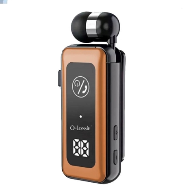 Ασύρματο Ακουστικό Bluetooth Clip-On με LED Οθόνη, TF Card & Δόνηση O-Lonnie OL-1