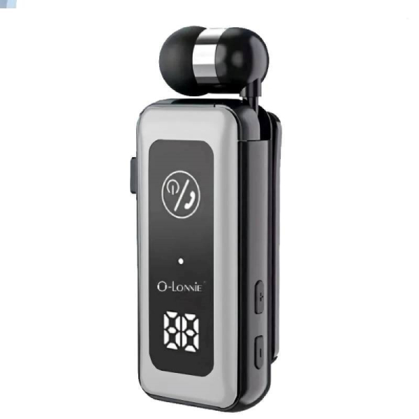 Ασύρματο Ακουστικό Bluetooth Clip-On με LED Οθόνη, TF Card & Δόνηση O-Lonnie OL-1