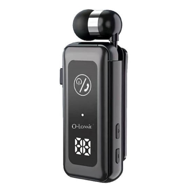 Ασύρματο Ακουστικό Bluetooth Clip-On με LED Οθόνη, TF Card & Δόνηση O-Lonnie OL-1