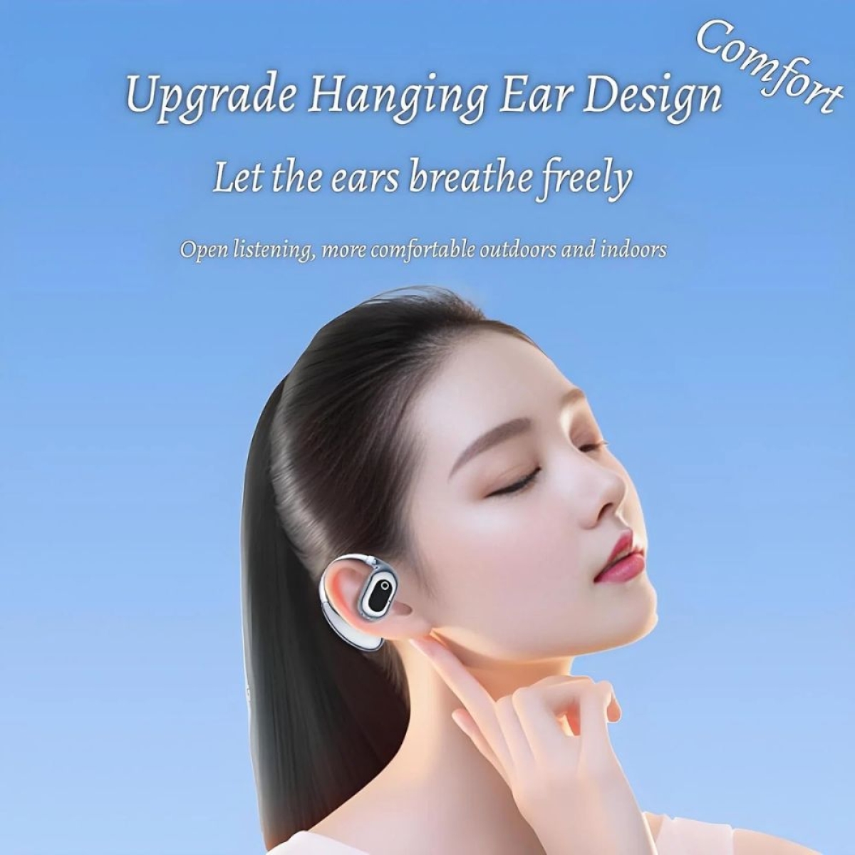 Ασύρματο Ακουστικό Bluetooth TREQA BT-55 Open-Ear με Θήκη Φόρτισης