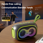 Ασύρματο Bluetooth Ηχείο με Heavy Bass, RGB Φωτισμό & Hands-Free Κλήσεις BASS-24 - Image 7