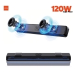 Ασύρματο Bluetooth Ηχείο Soundbar 2.1 120W με Extra Bass & LED Φωτισμό Moxom MX-SK108 - Image 2