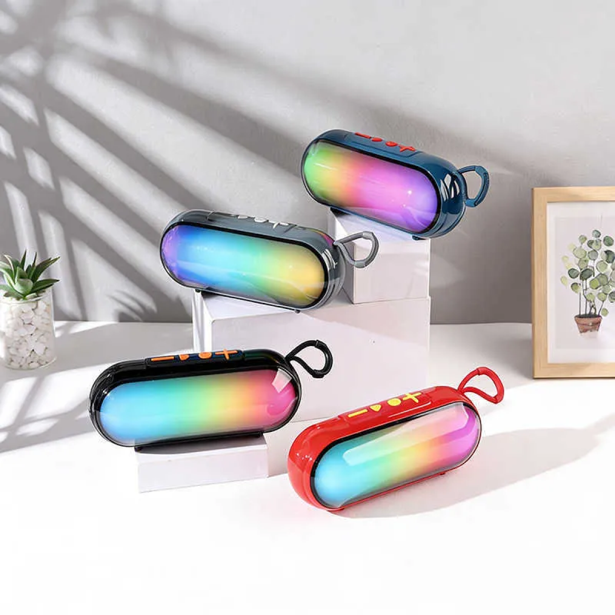 Ασύρματο Φορητό Ηχείο Bluetooth 5.3 10W με LED Φωτισμό TG-792 - Image 4