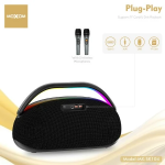 Ασύρματο Ηχείο Karaoke 400W με 2 Μικρόφωνα & RGB LED Moxom MX-SK104 - Image 4