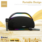 Ασύρματο Ηχείο Karaoke 400W με 2 Μικρόφωνα & RGB LED Moxom MX-SK104 - Image 3