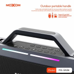 Ασύρματο Ηχείο Karaoke Bluetooth 5.3 150W με 2 Μικρόφωνα & RGB Φωτισμό Moxom MX-SK84 - Image 3