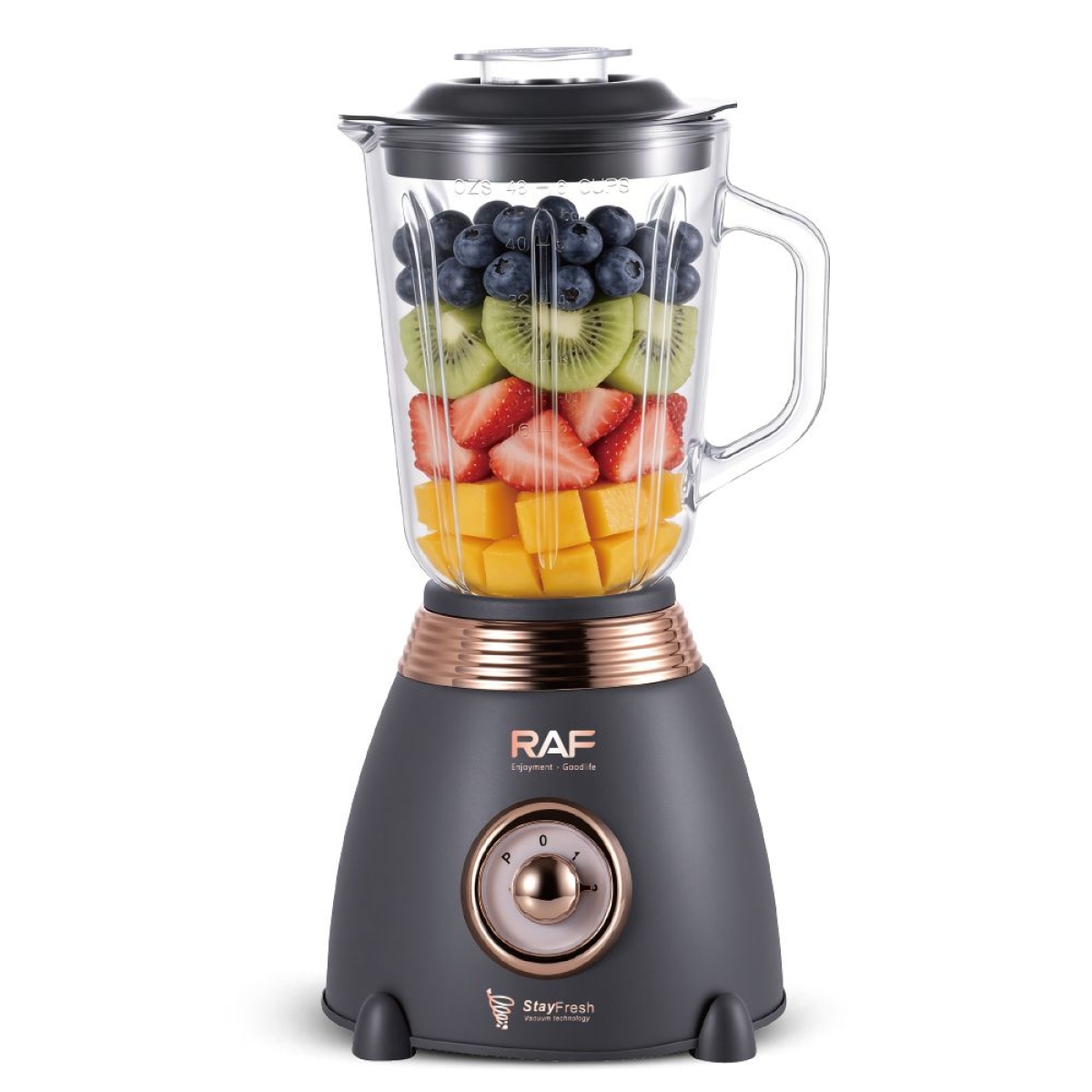 Μπλέντερ RAF R.2820 450W 1.5L με Γυάλινη Κανάτα