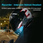 Bluetooth Ακουστικό Κράνους Μηχανής Q27 με Κάμερα 720P