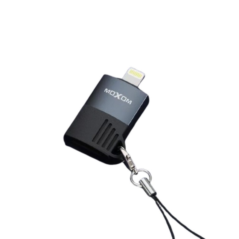 Card Reader Adapter Lightning USB 2.0 με Ταχύτητα 480Mbps Moxom MX-AX81