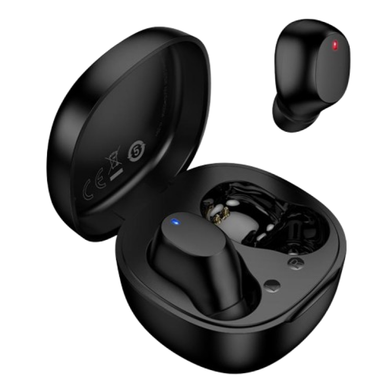 Clear TWS Ασύρματα In-Ear Ακουστικά Bluetooth 5.4 Μαύρα Borofone BW97