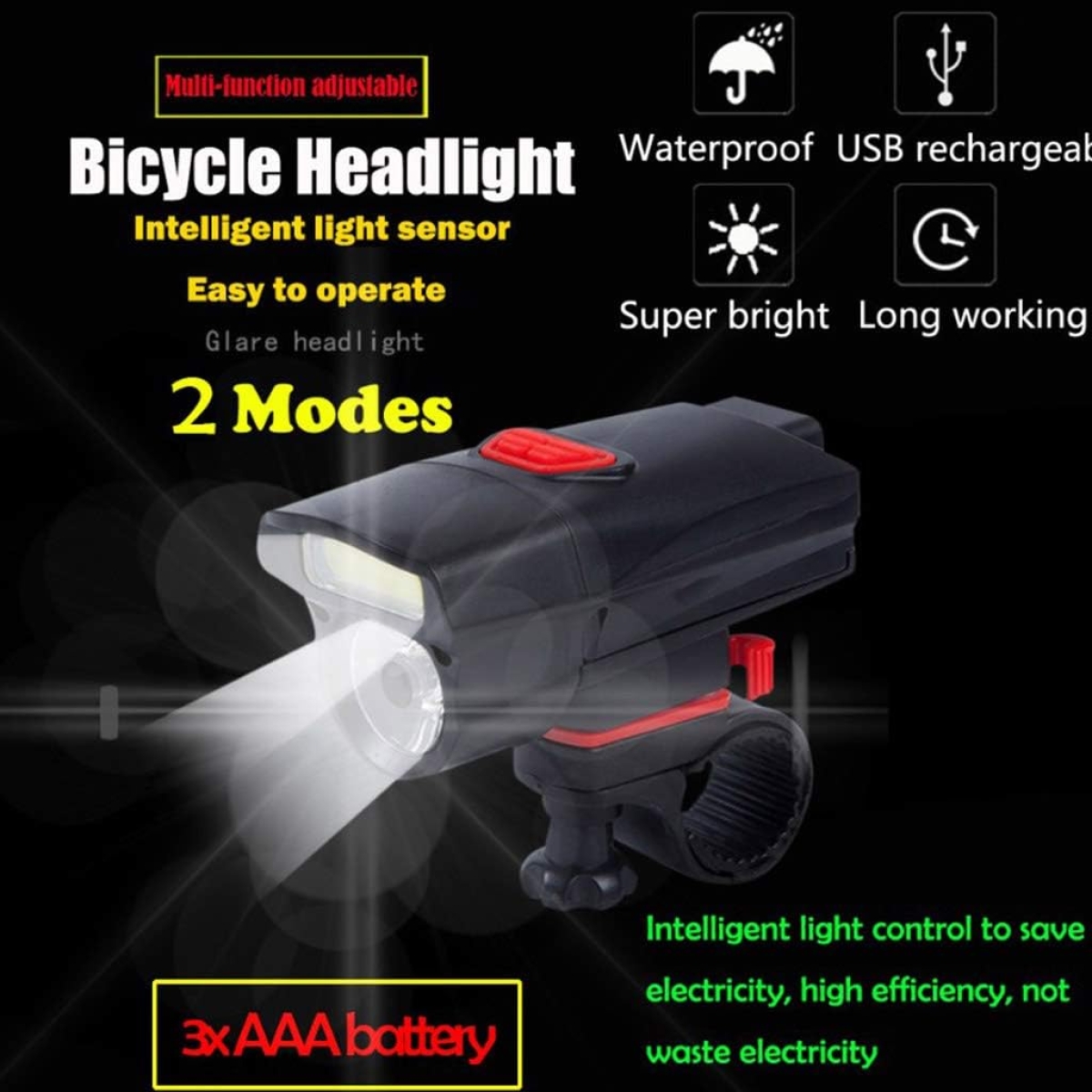 Εμπρός Φανάρι Ποδηλάτου LED ZXCD-B20 - Image 4
