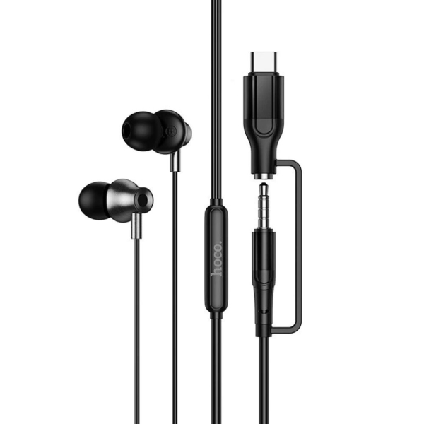 Ενσύρματα Ακουστικά Hoco M119A Type-C & 3.5mm με Μικρόφωνο