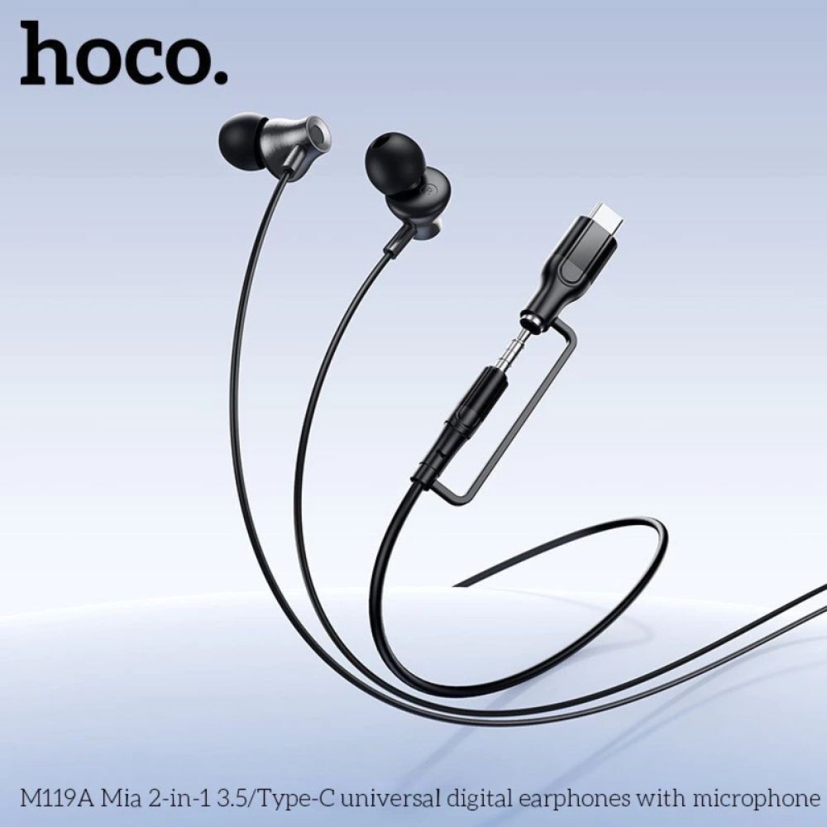 Ενσύρματα Ακουστικά Hoco M119A Type-C & 3.5mm με Μικρόφωνο