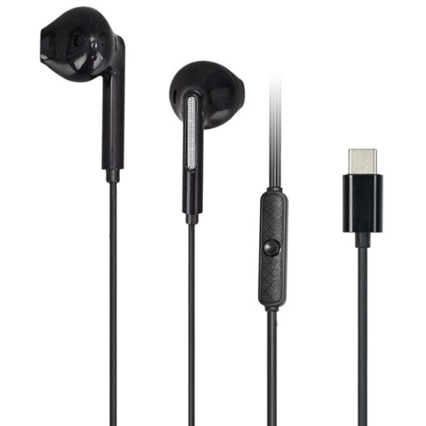 Ενσύρματα Ακουστικά Stereo USB-C με Μικρόφωνο Μαύρα Awei PC-7T