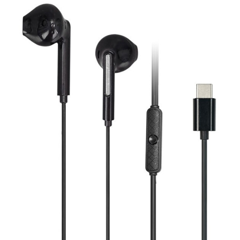Ενσύρματα Ακουστικά Stereo USB-C με Μικρόφωνο Μαύρα Awei PC-7T