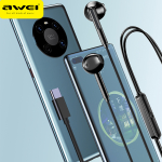 Ενσύρματα Ακουστικά Stereo USB-C με Μικρόφωνο Μαύρα Awei PC-7T - Image 2
