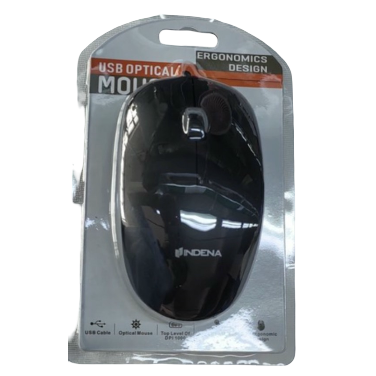 Ενσύρματο Οπτικό Ποντίκι USB 1000 DPI Indena G-212-E - Image 2