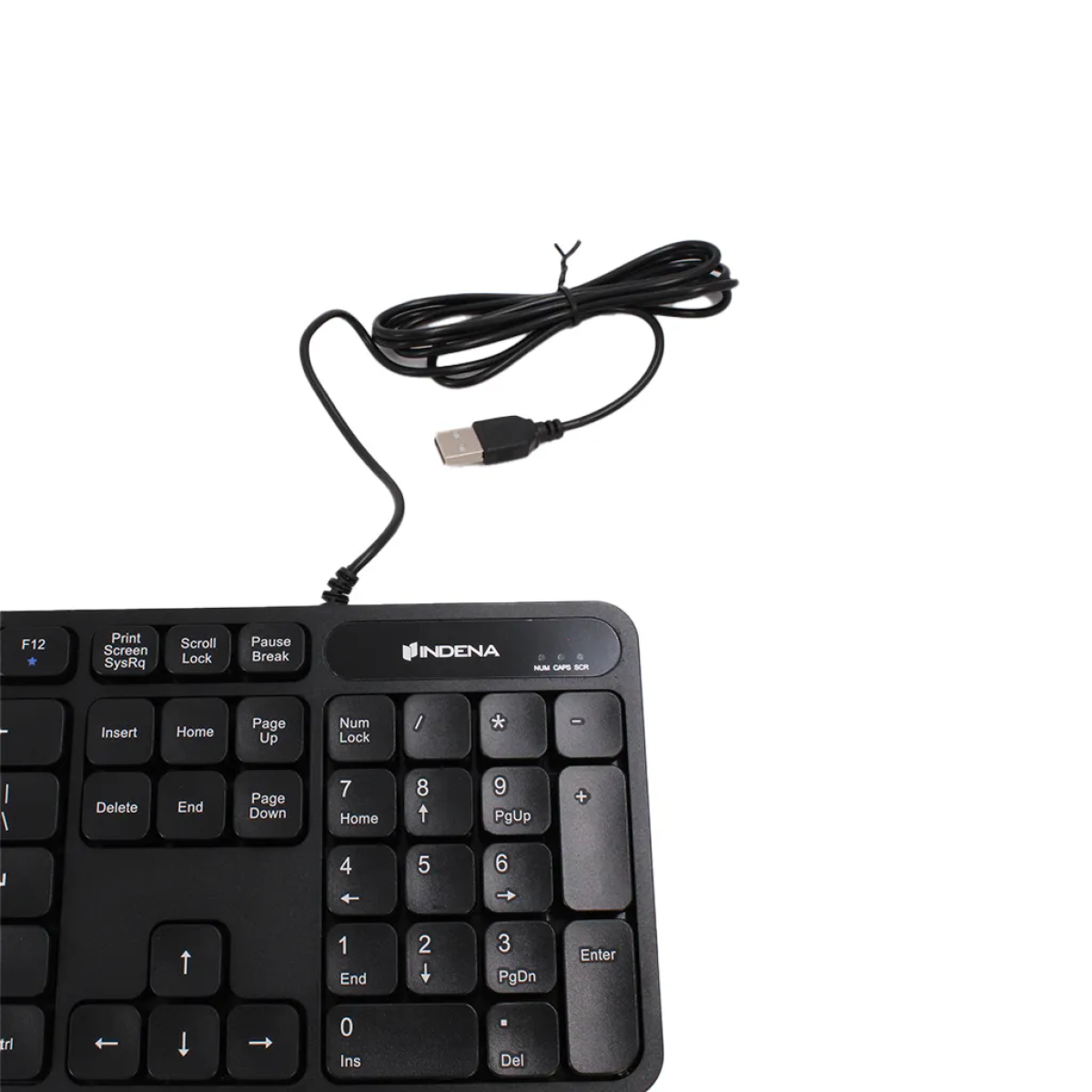 Ενσύρματο Πληκτρολόγιο USB 104 Πλήκτρων με Multimedia Πλήκτρα Indena KC-01-E - Image 4