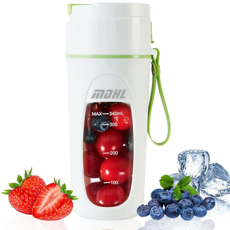 Επαναφορτιζόμενο Φορητό Μπλέντερ Smoothie 340ml με 8 Λεπίδες MDKS-FSV8