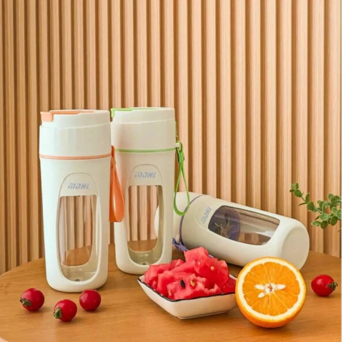 Επαναφορτιζόμενο Φορητό Μπλέντερ Smoothie 340ml με 8 Λεπίδες MDKS-FSV8 - Image 5
