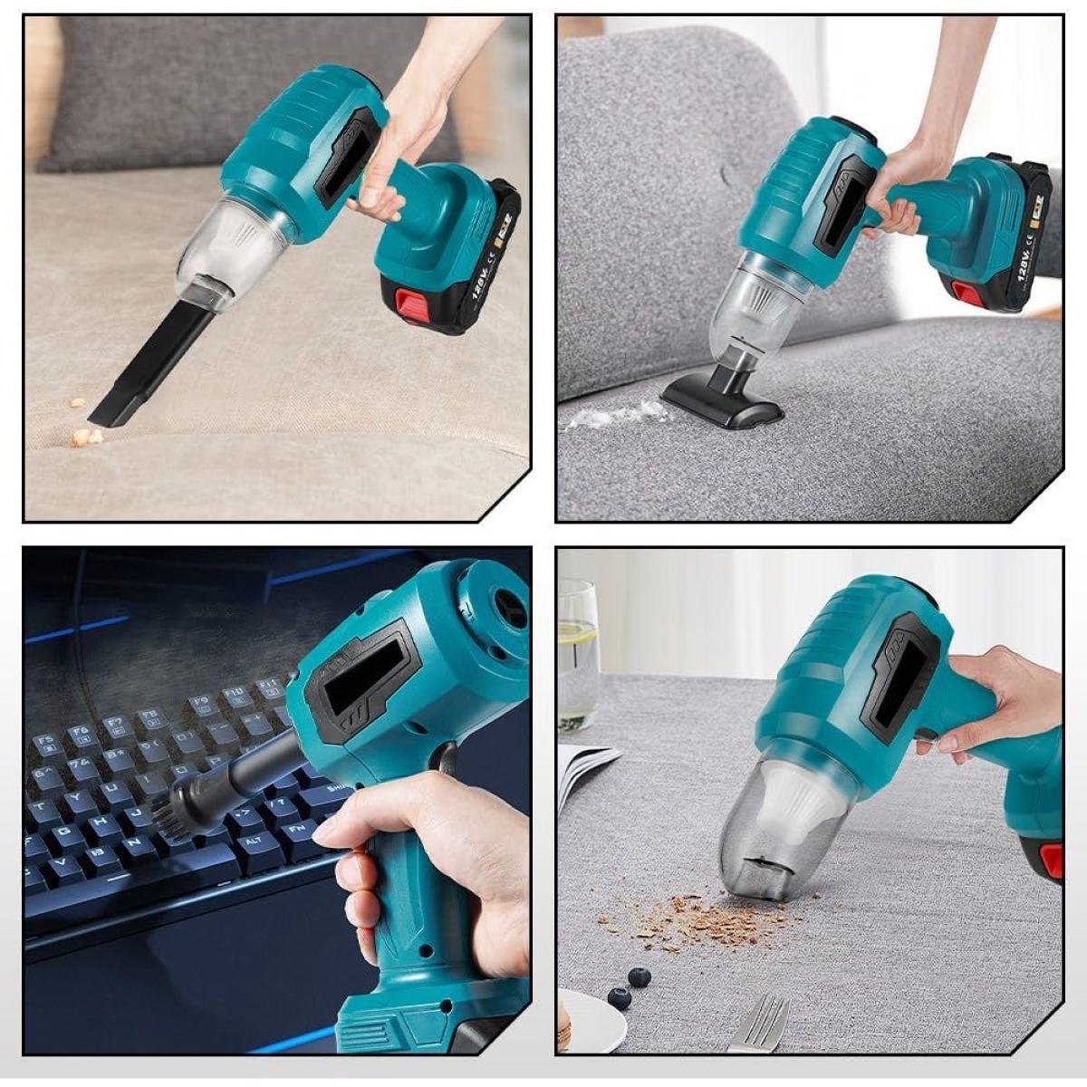 Επαναφορτιζόμενο Σκουπάκι Χειρός 5.000Pa 500W 5 σε 1