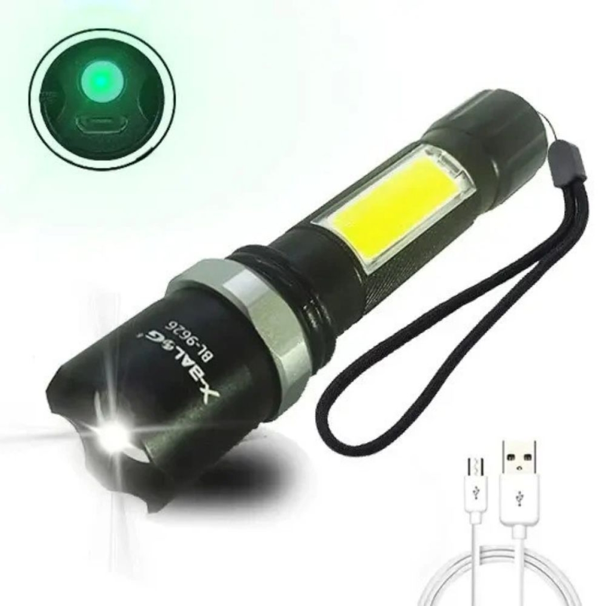 Επαναφορτιζόμενος Φακός LED BL-9626-XPE 500lm USB