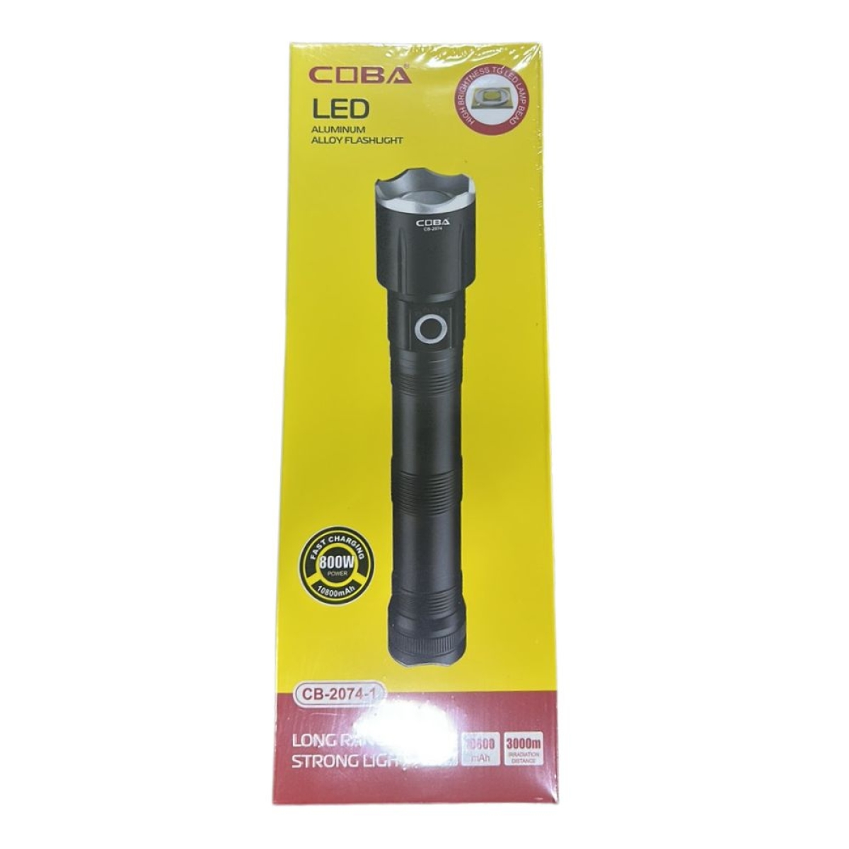 Επαναφορτιζόμενος Φακός LED COBA CB-2074-1 3000m