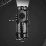 Επαναφορτιζόμενος Mini Φακός LED F-06 5 Λειτουργιών