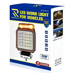 Φανάρι Εργασίας LED 30W 9-50V με Φως Προειδοποίησης W18437-5