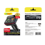 FM Transmitter Αυτοκινήτου Bluetooth 5.3 USB Φορτιστής Andowl Q-C83