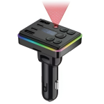 FM Transmitter Αυτοκινήτου Bluetooth με MP3 Player, USB 3.1A & RGB LED - M56